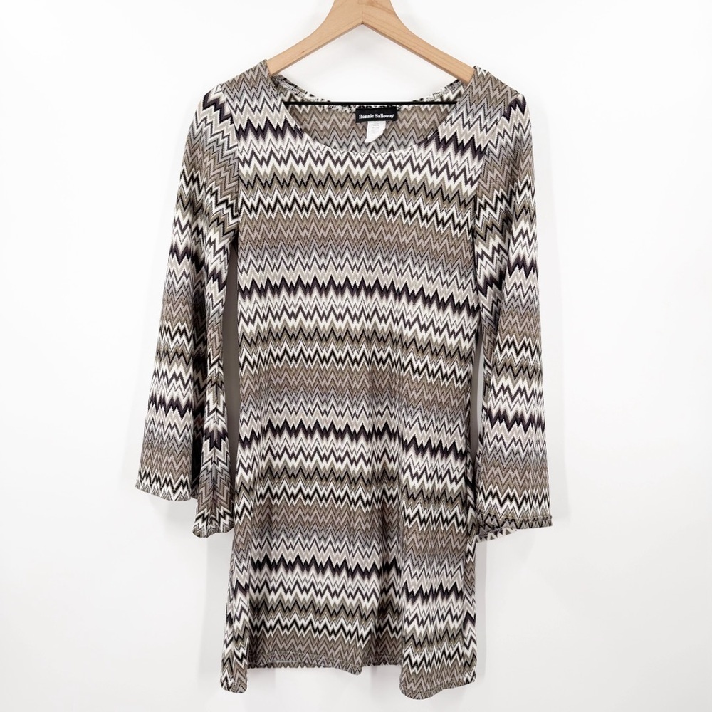 Ronnie Salloway Chevron Dress
